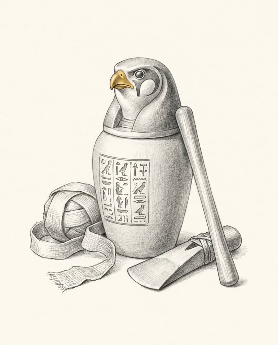 Graphite plate — Mummification