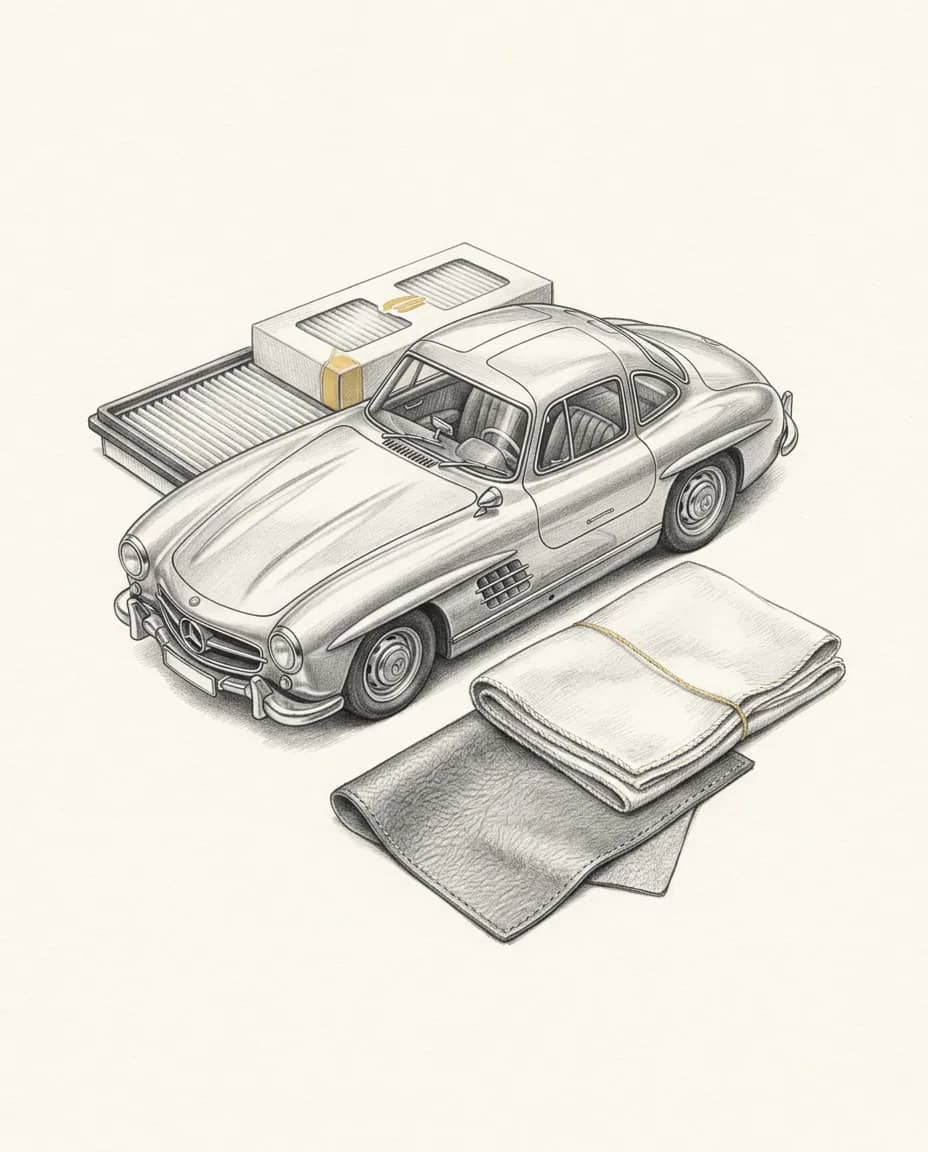 Graphite plate — New Car Smell