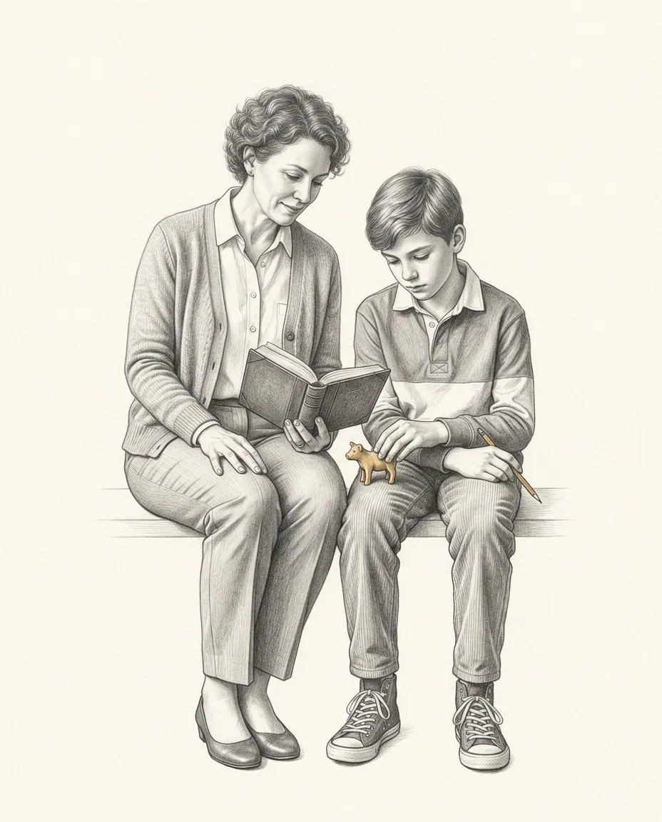 Graphite artwork symbolising Age-Play