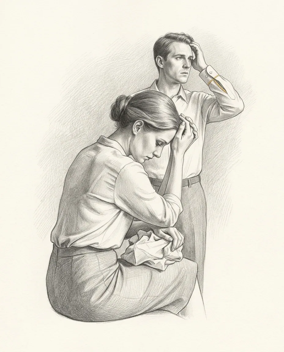 Graphite artwork symbolising Cuckqueaning