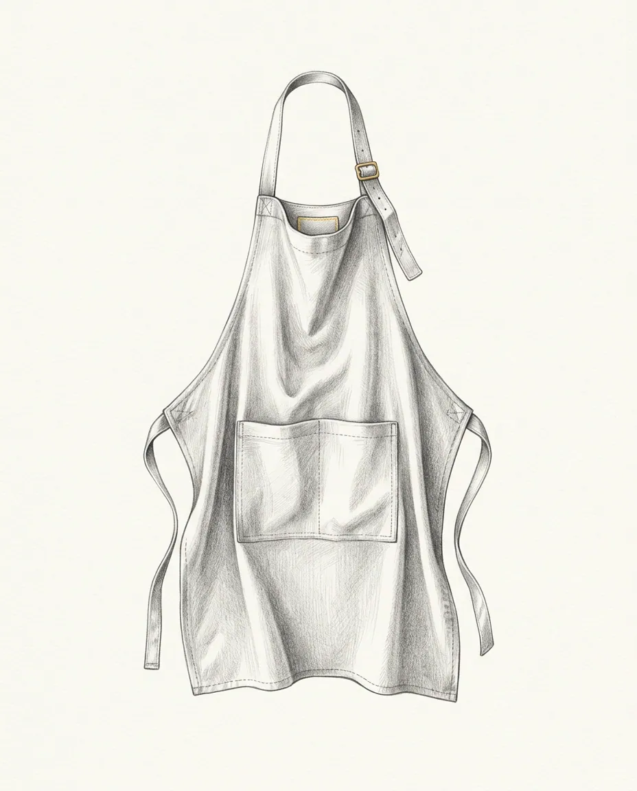 Graphite artwork symbolising Apron Fetish