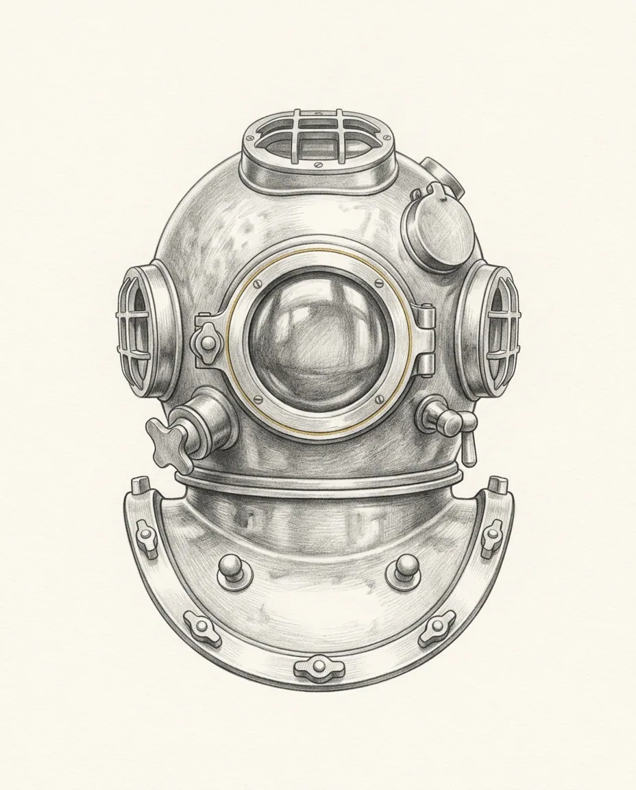 Graphite artwork symbolising Underwater Fetish