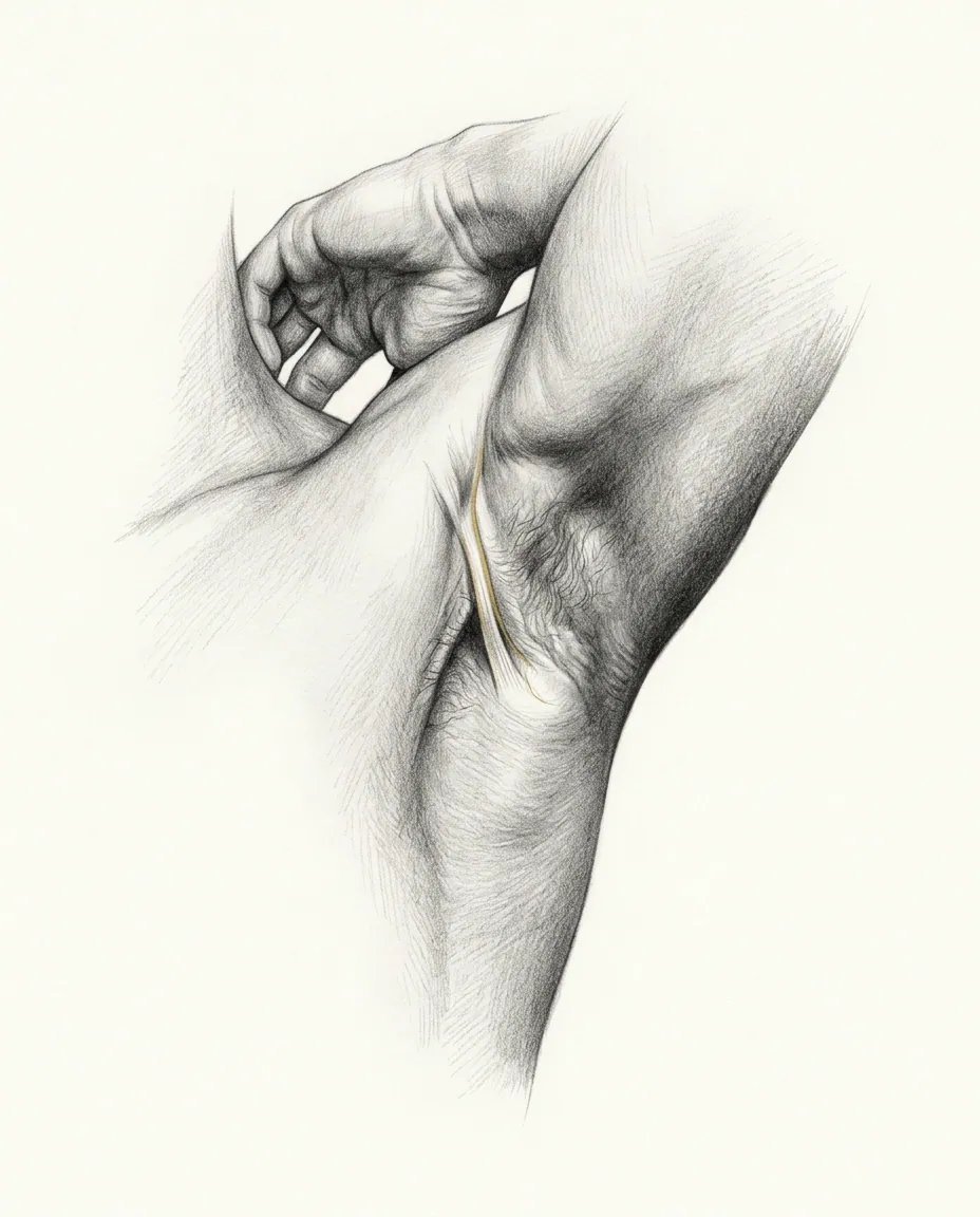Graphite artwork symbolising Armpit Fetish