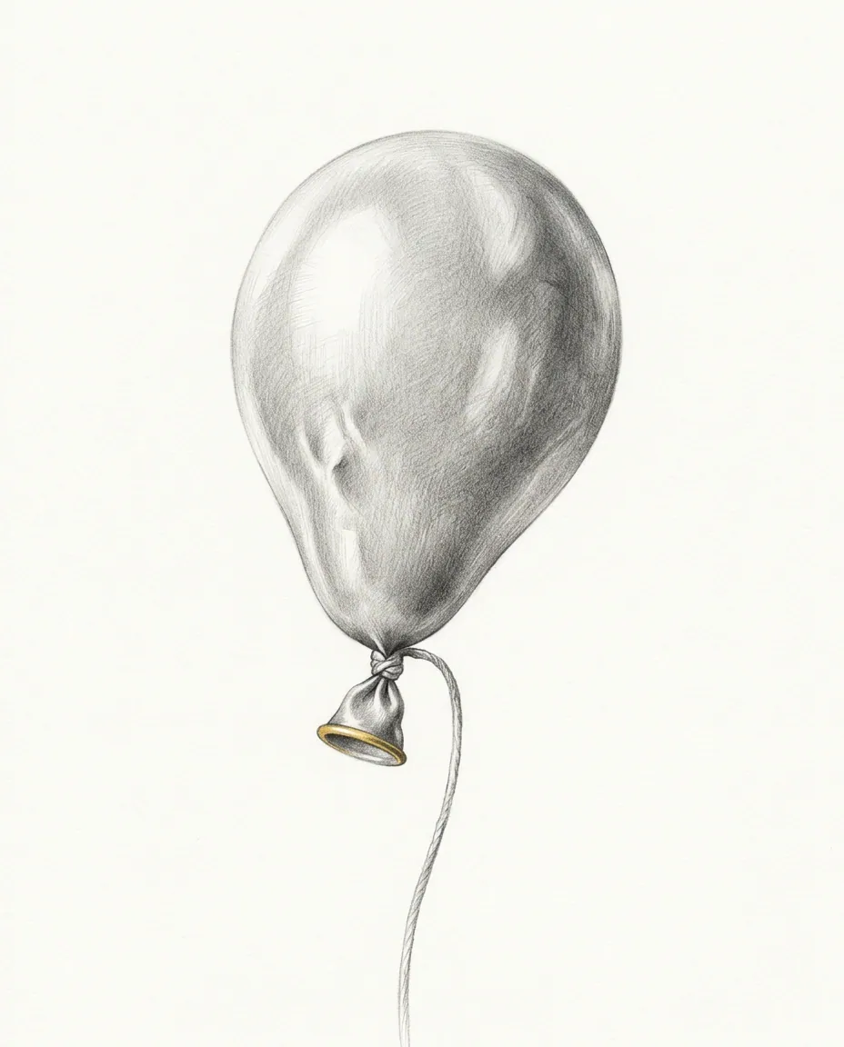 Graphite artwork symbolising Balloon Fetish