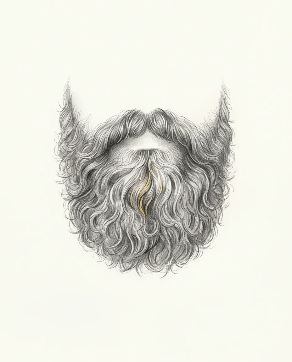 Graphite artwork symbolising Beard Fetish