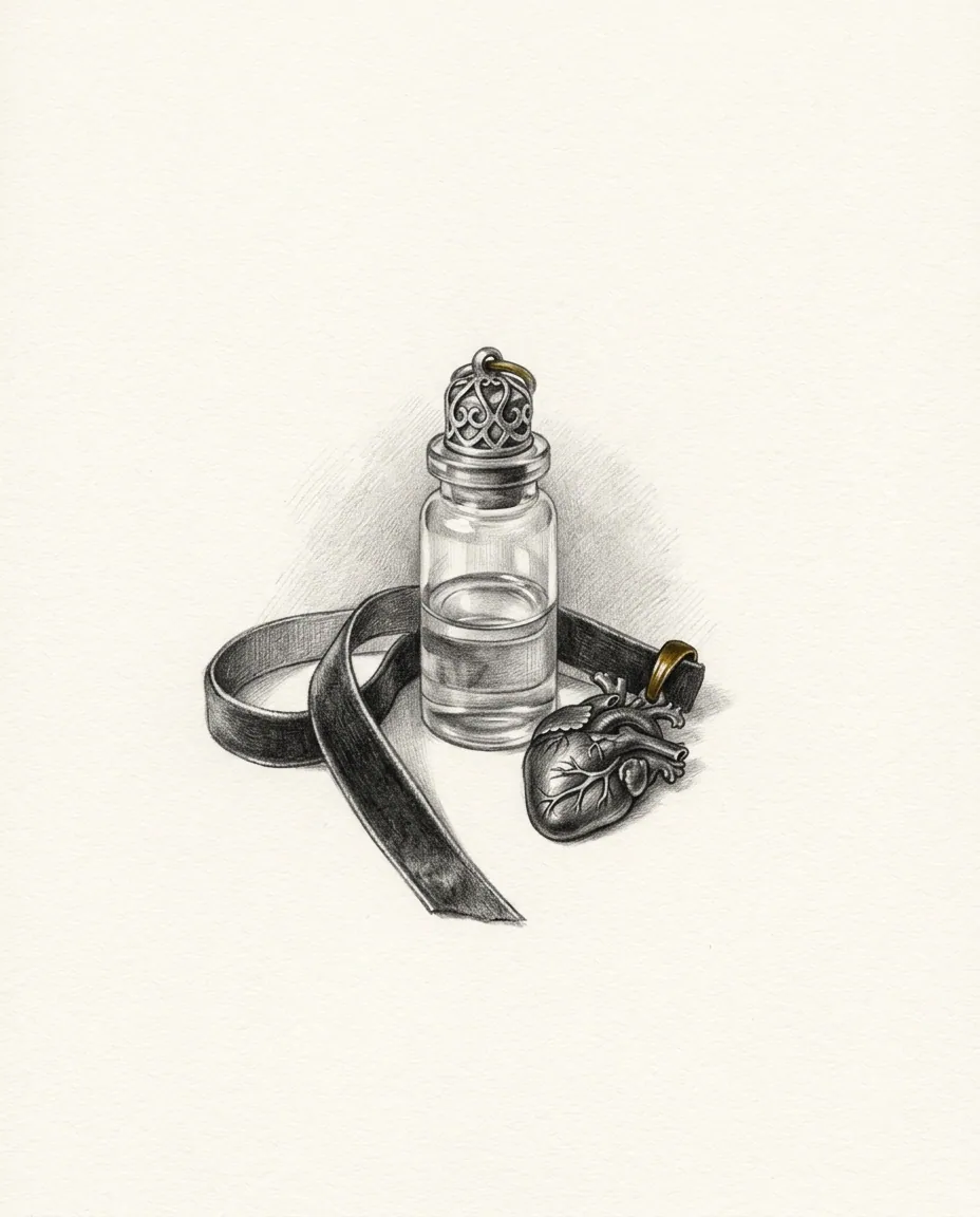 Graphite artwork symbolising Blood Fetish