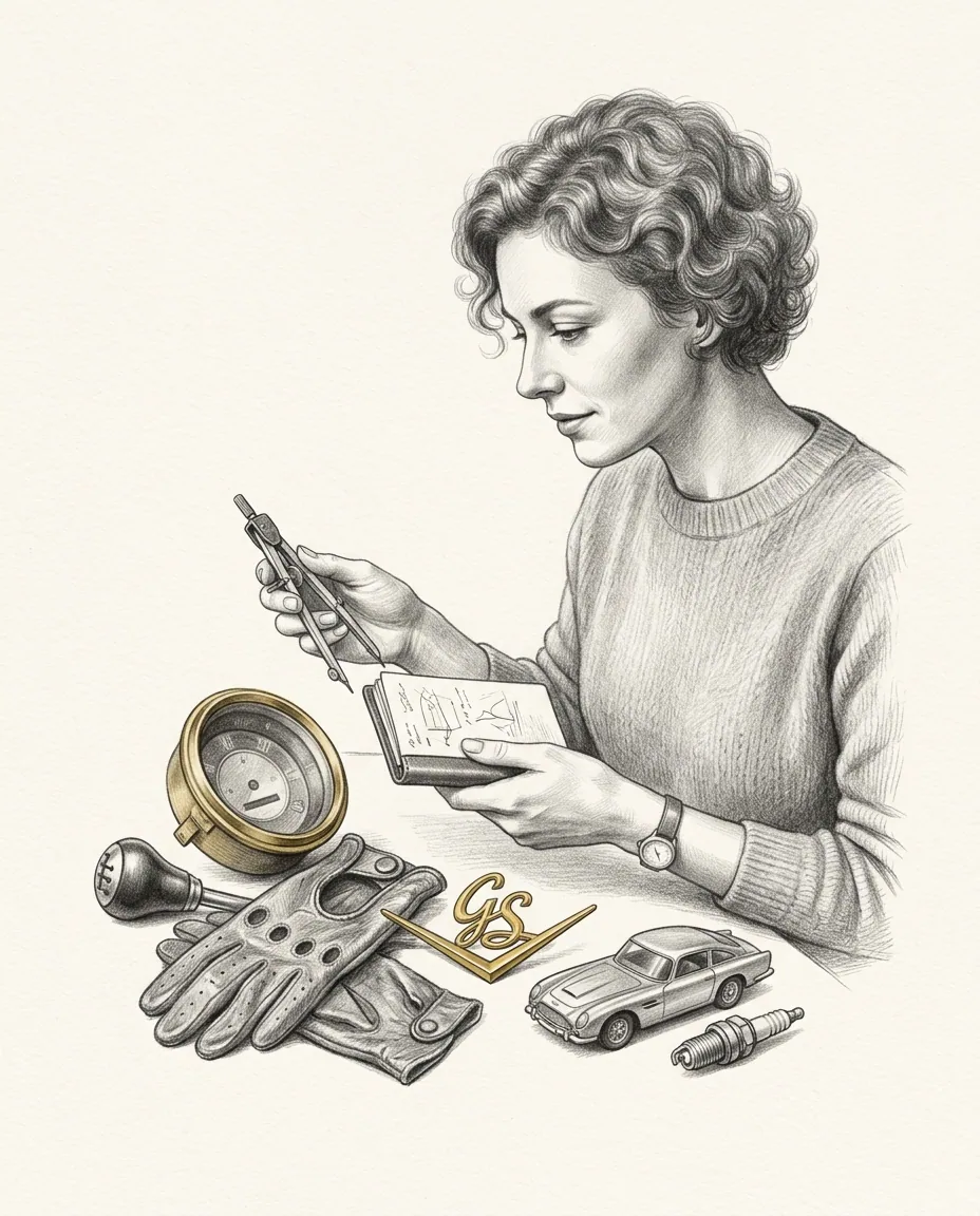 Graphite artwork symbolising Car Enthusiasm
