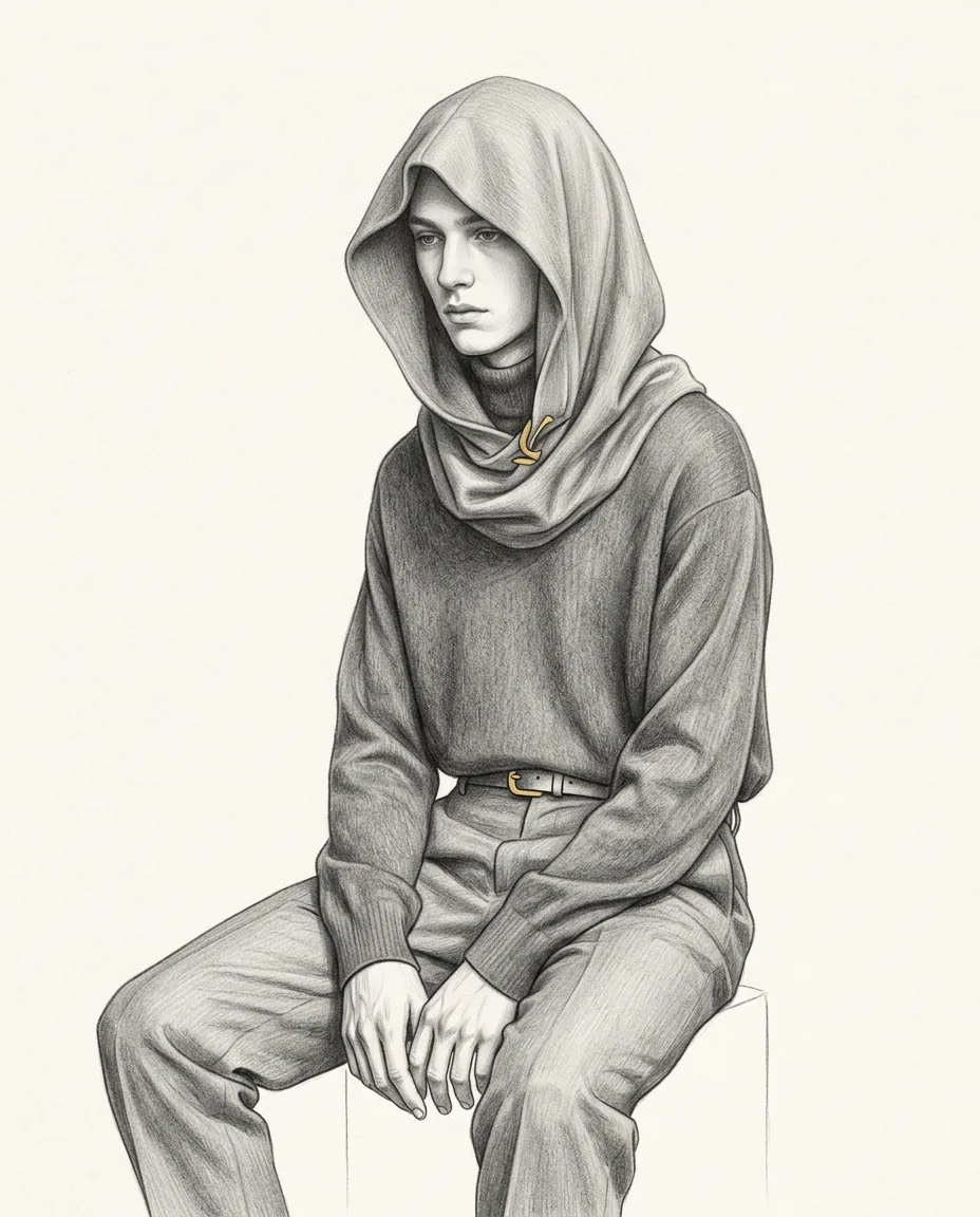 Graphite artwork symbolising Ghost Fetish
