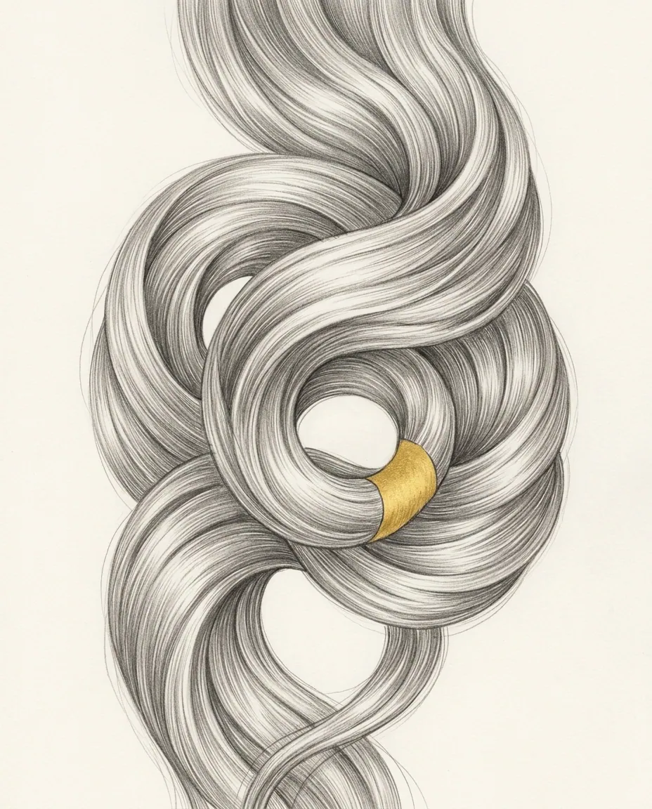 Graphite artwork symbolising Hair Fetish