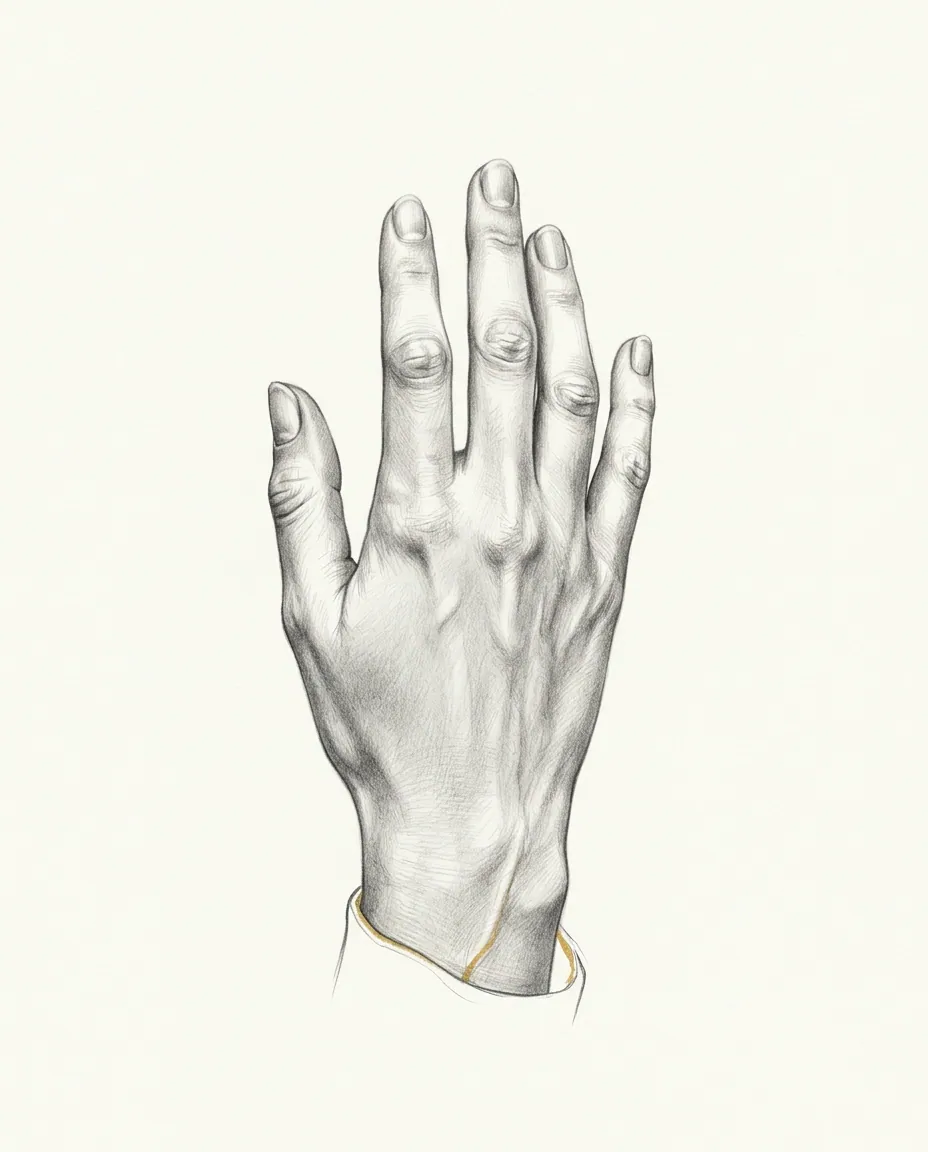 Graphite artwork symbolising Hand Fetish
