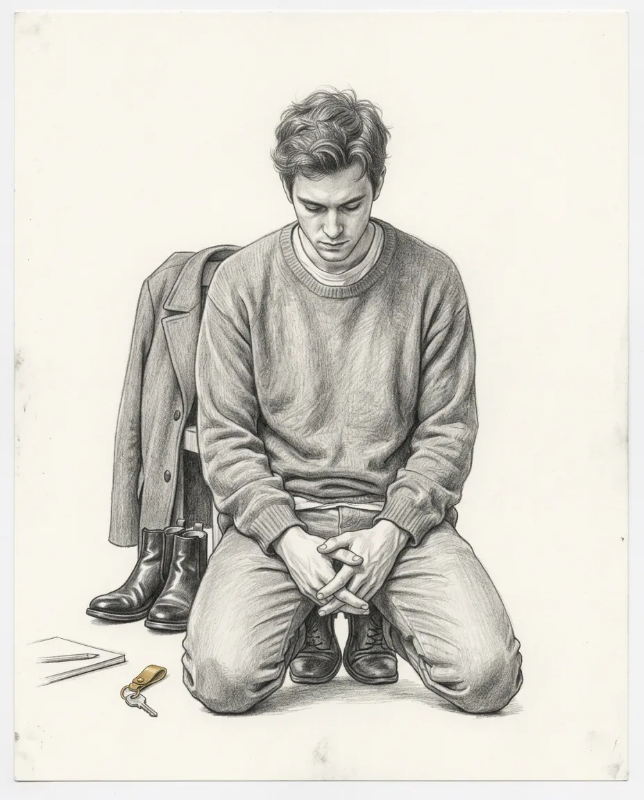 Graphite artwork symbolising Humiliation Play
