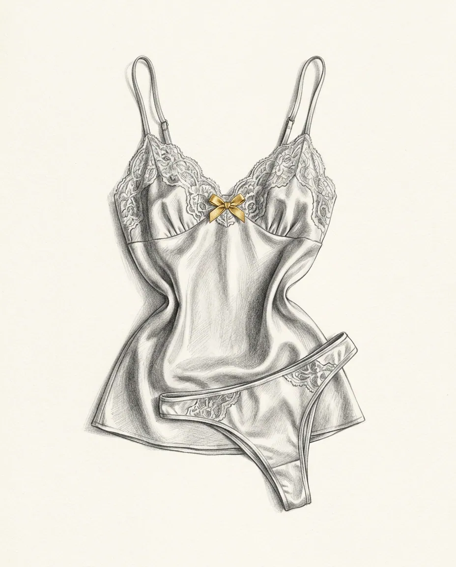 Graphite artwork symbolising Lingerie Fetish