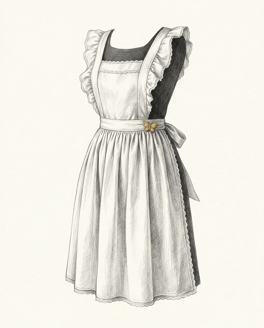 Graphite artwork symbolising Maid Fetish