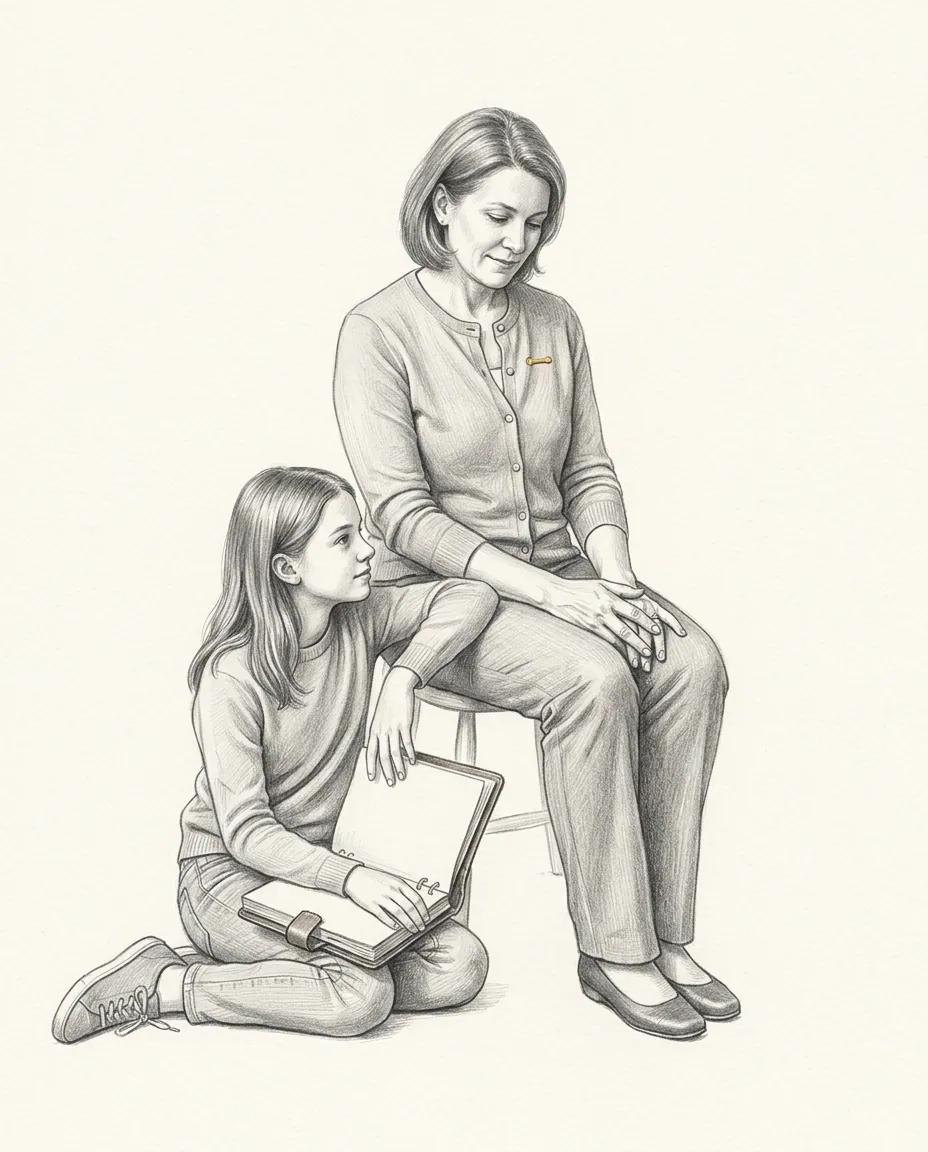 Graphite artwork symbolising Mommy Domme / MDLB
