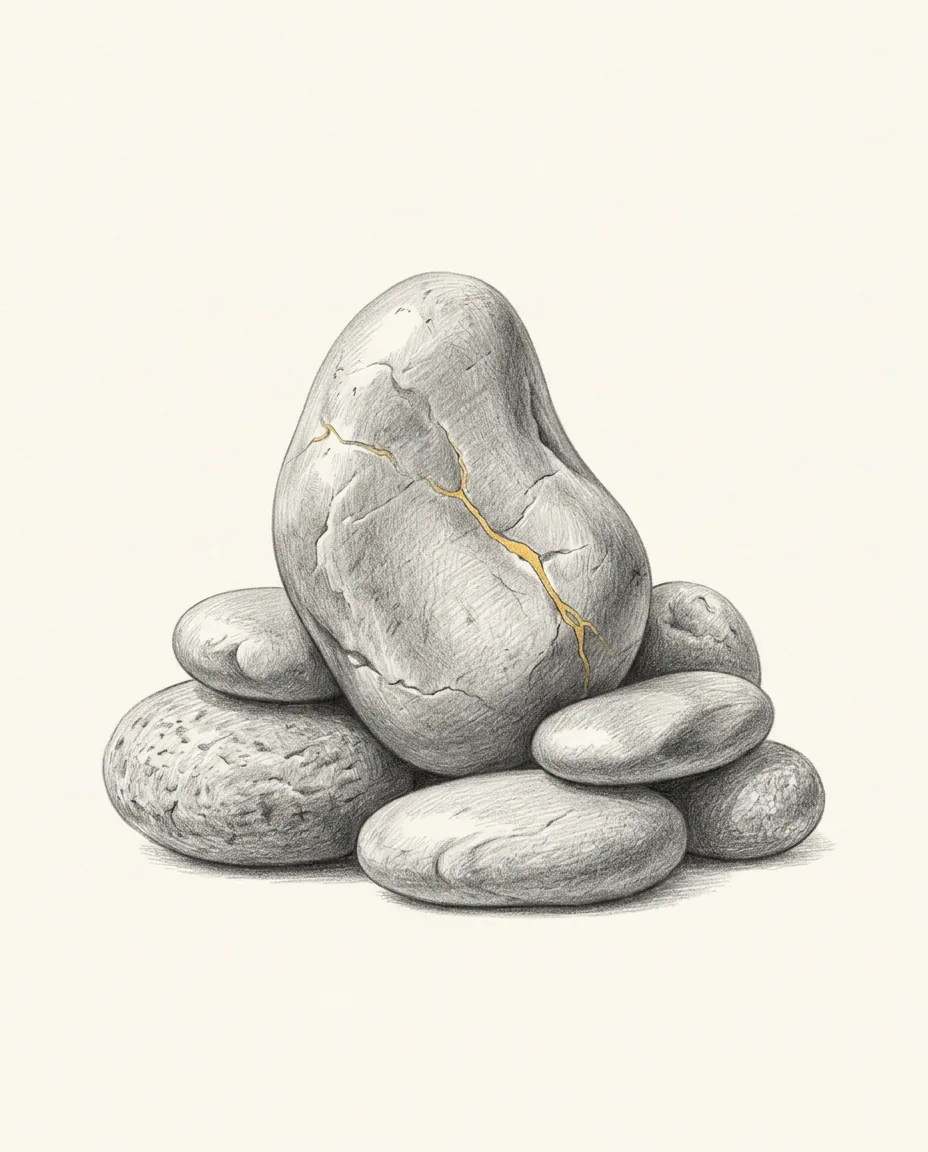 Graphite artwork symbolising Oddly Satisfying
