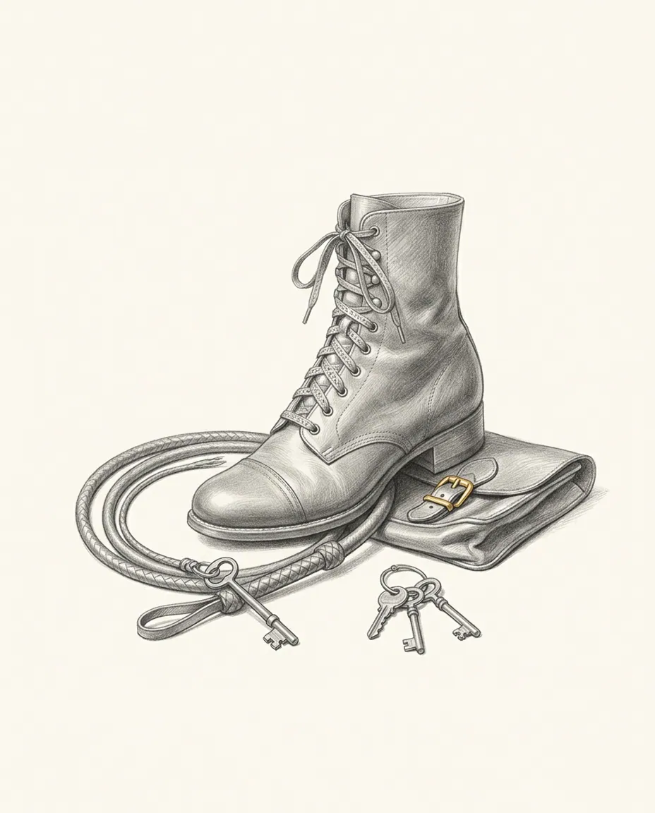Graphite artwork symbolising Period Fetish