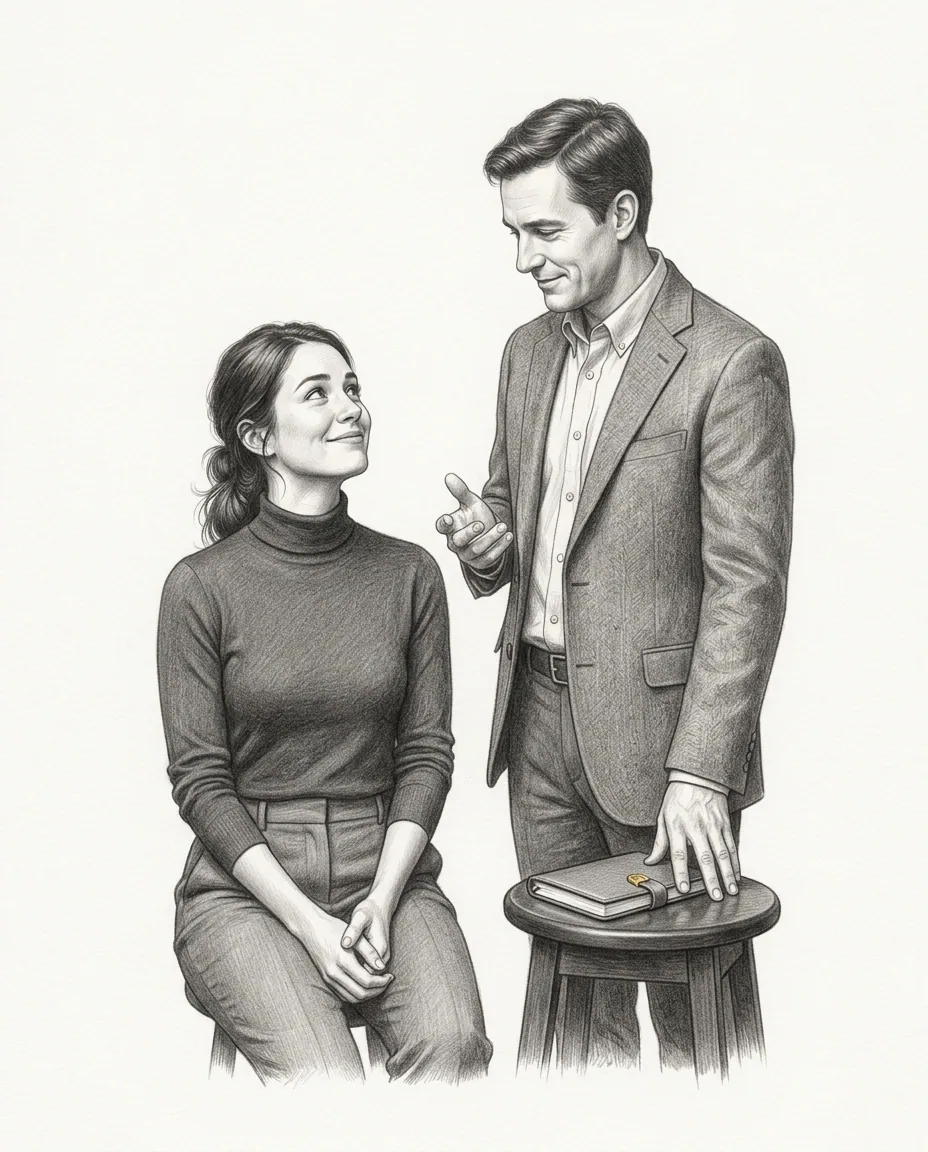 Graphite artwork symbolising Praise Kink