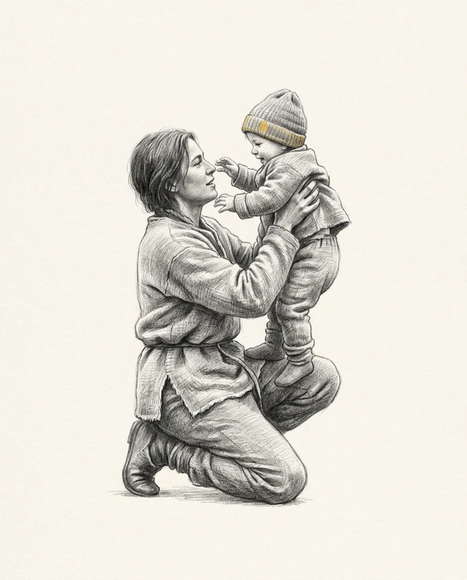 Graphite artwork symbolising Primal Play