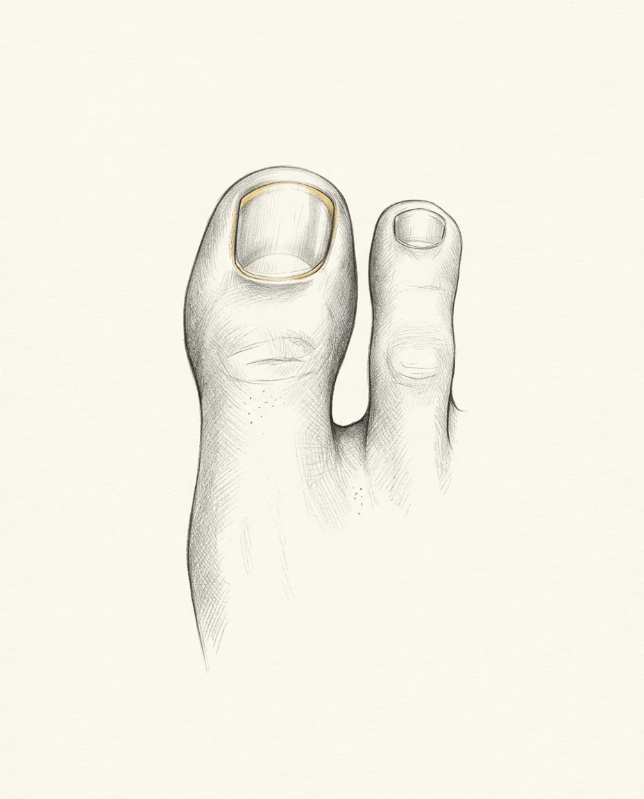 Graphite artwork symbolising Toe Fetish