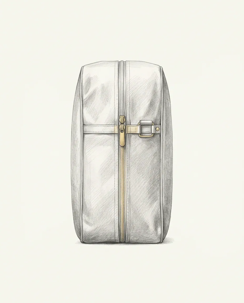 Graphite artwork symbolising Vacuum Bed / Encasement Fetish