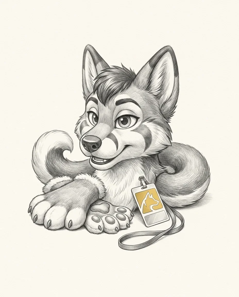 Graphite emblem for Furry & Anthro