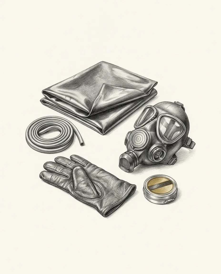 Graphite emblem for Latex, Leather & Rubber