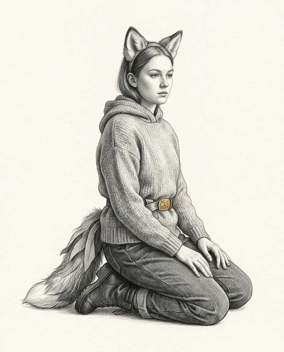 Graphite artwork symbolising Animal Role-Play