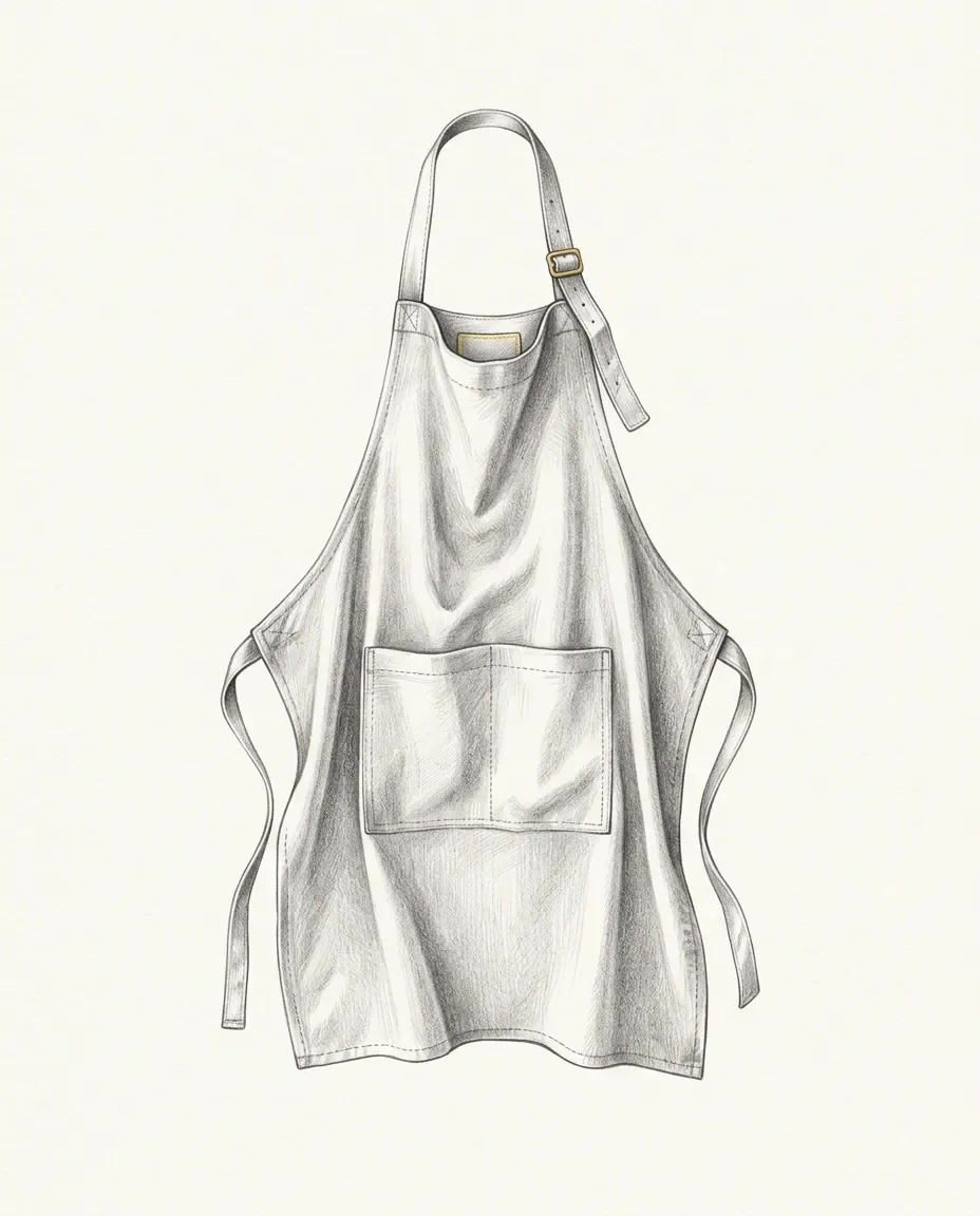 Graphite artwork symbolising Apron Fetish