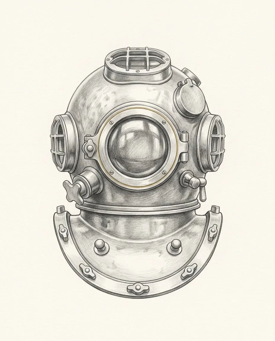 Graphite artwork symbolising Underwater Fetish
