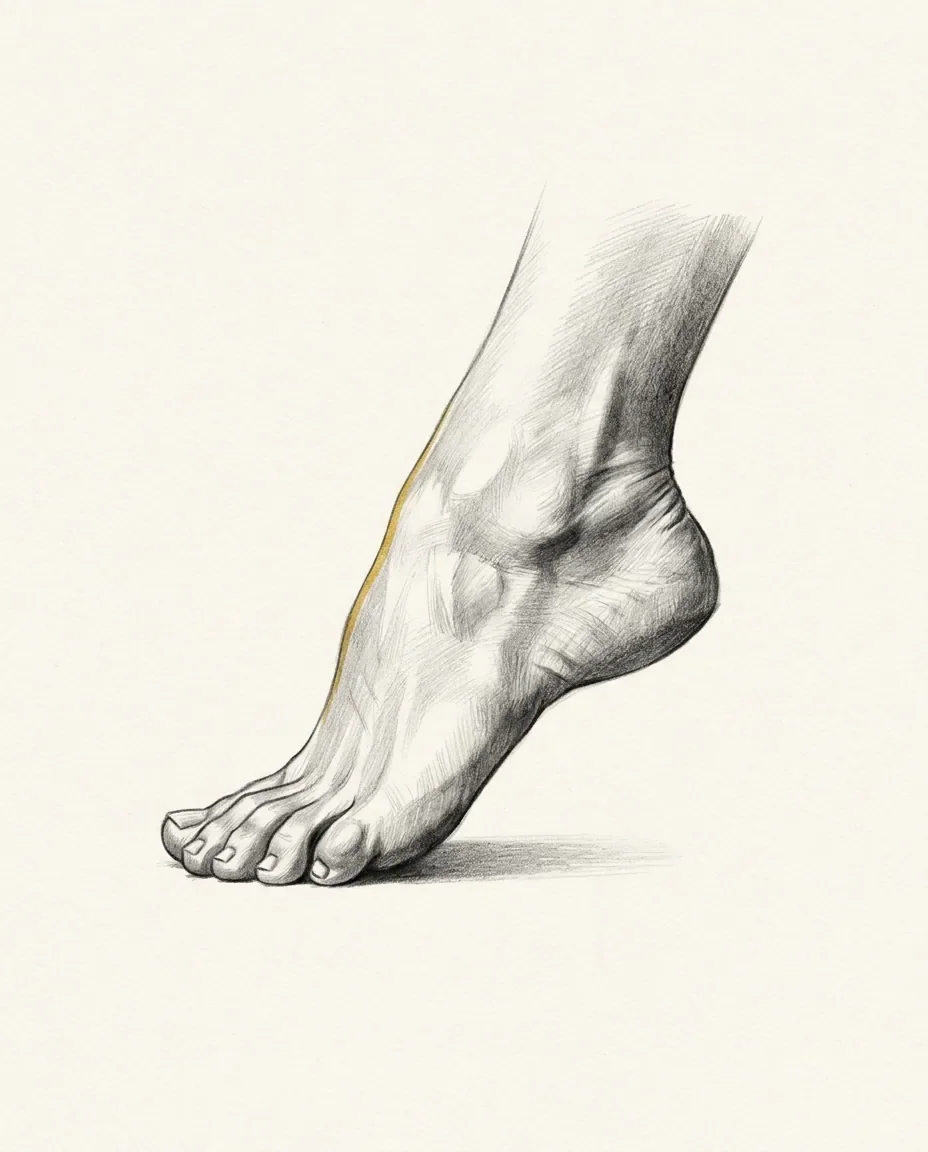 Graphite artwork symbolising Arch Fetish