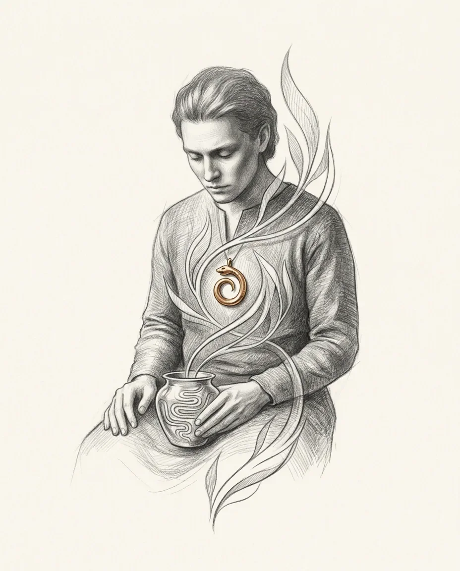 Graphite artwork symbolising Autovampirism