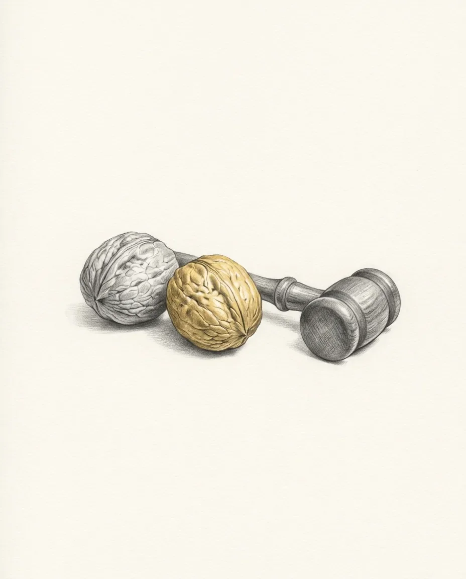 Graphite artwork symbolising Ballbusting