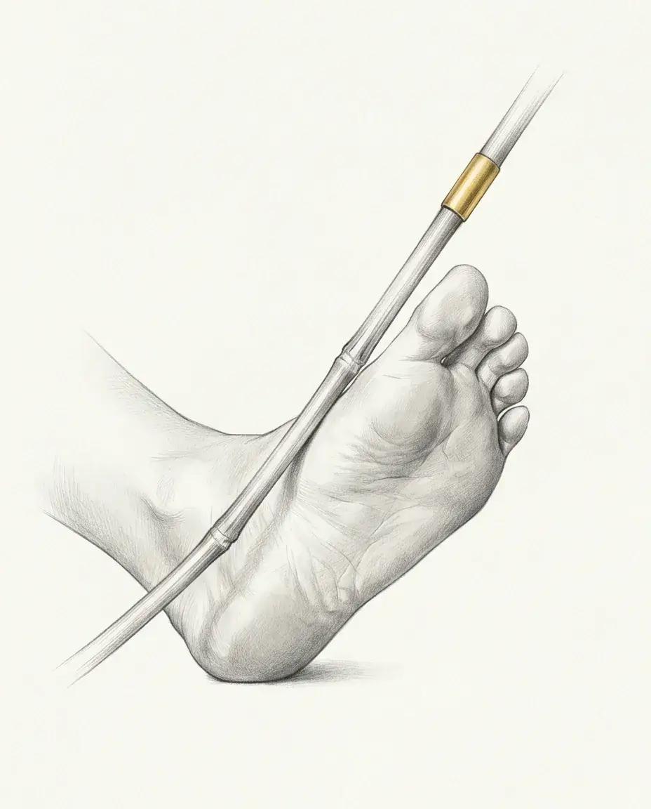 Graphite plate — Bastinado / Foot Whipping