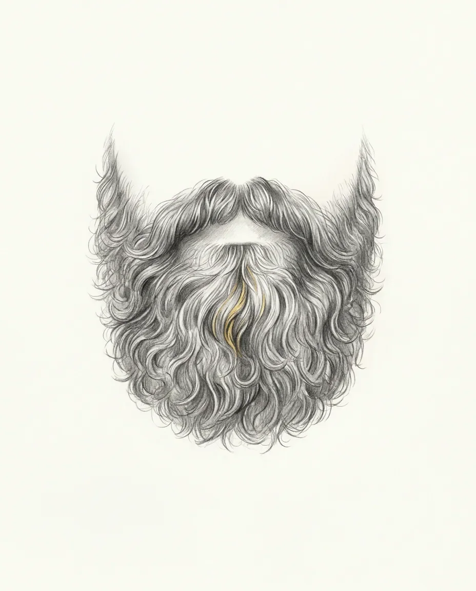 Graphite artwork symbolising Beard Fetish