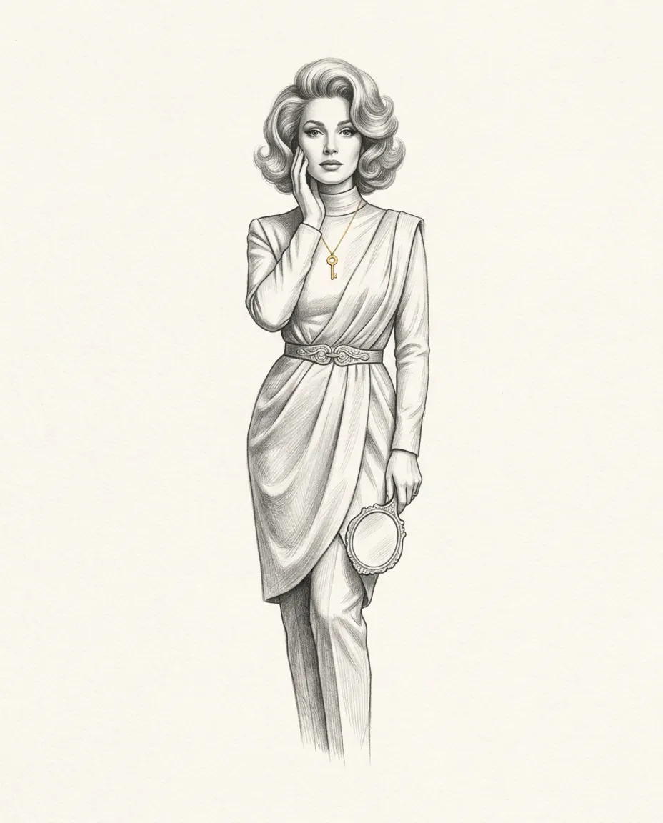 Graphite artwork symbolising Bimbofication