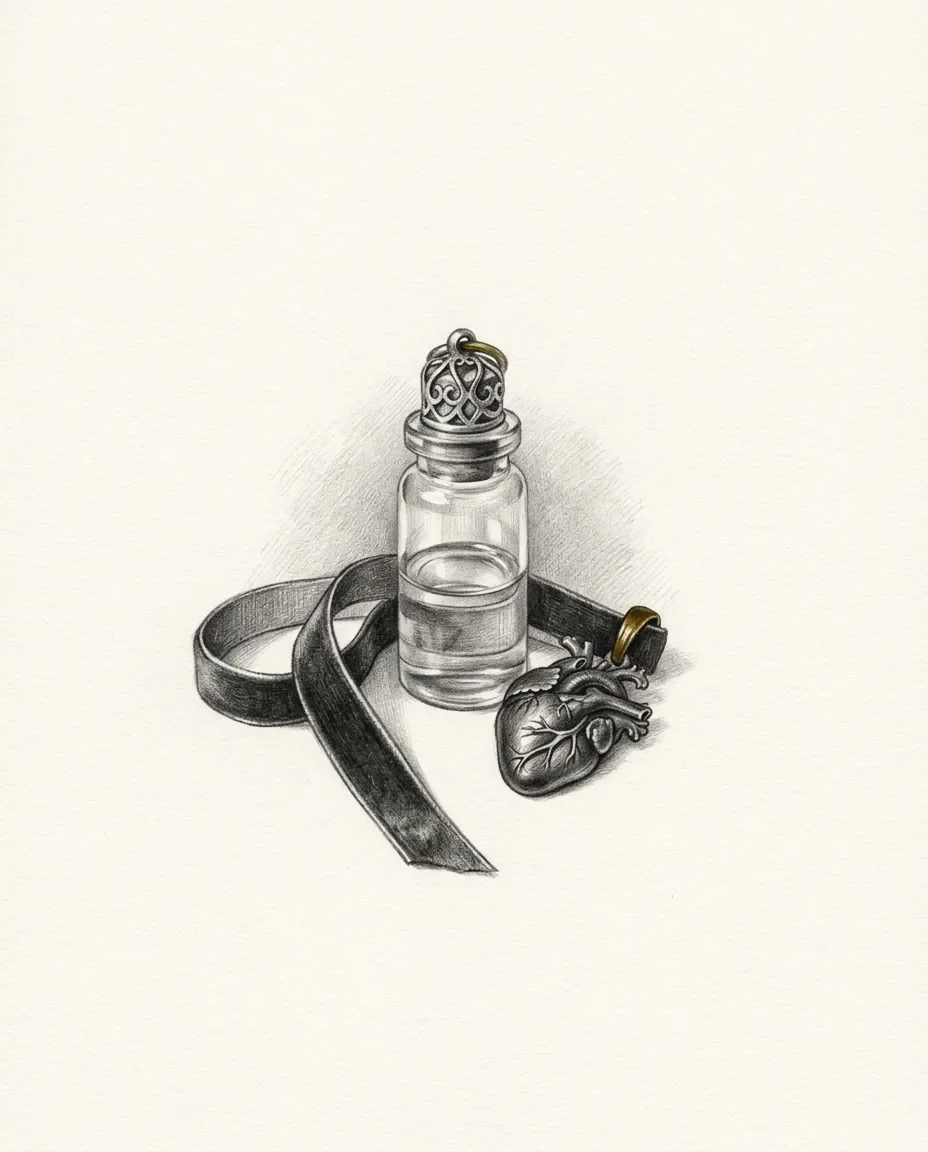 Graphite artwork symbolising Blood Fetish