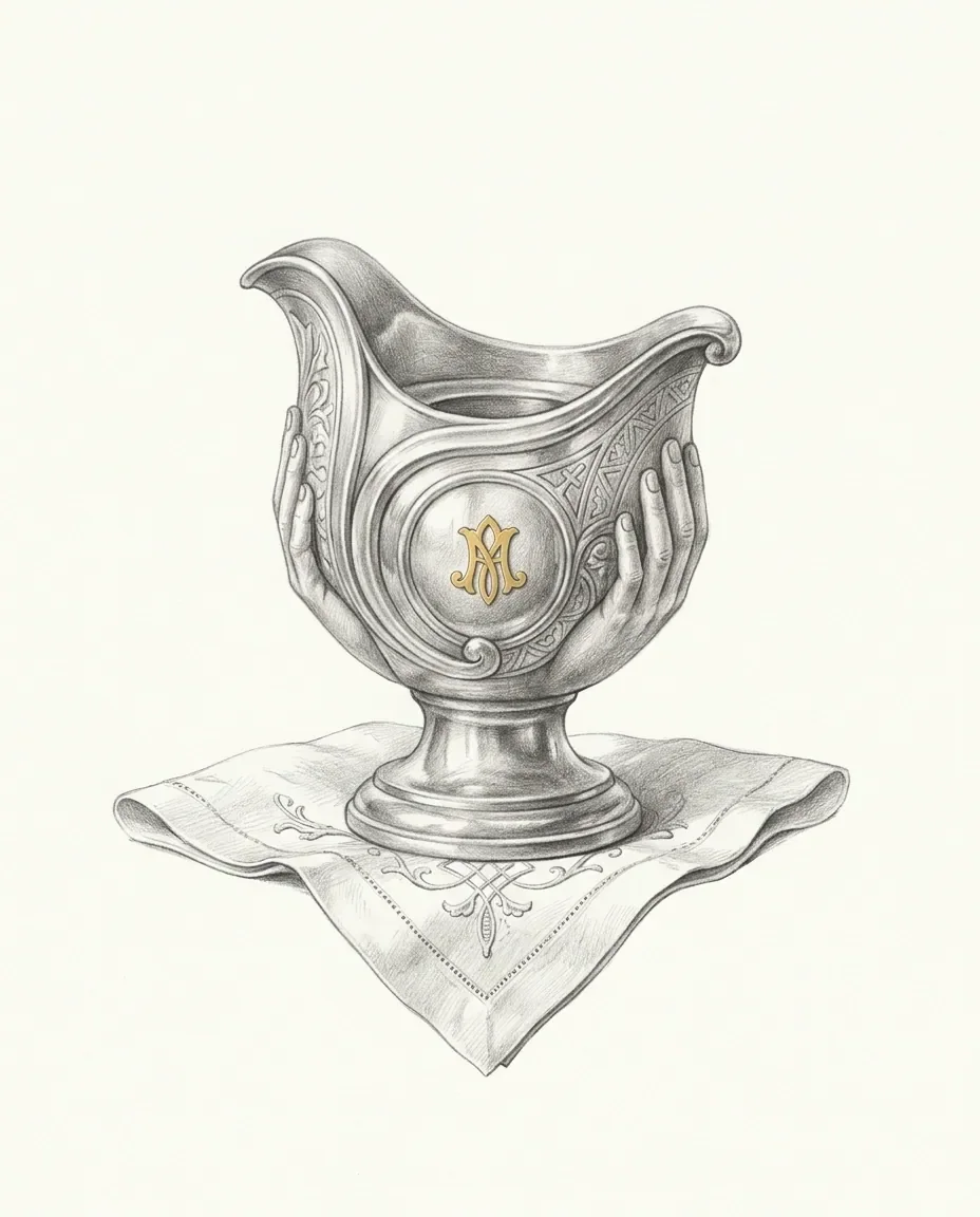 Graphite artwork symbolising Brand Worship