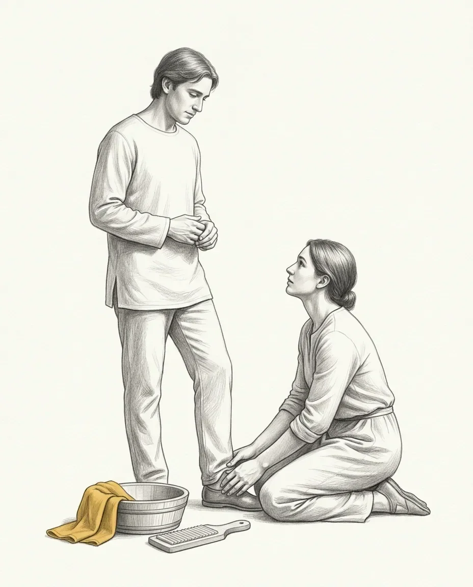 Graphite artwork symbolising Crucifixion Fetish