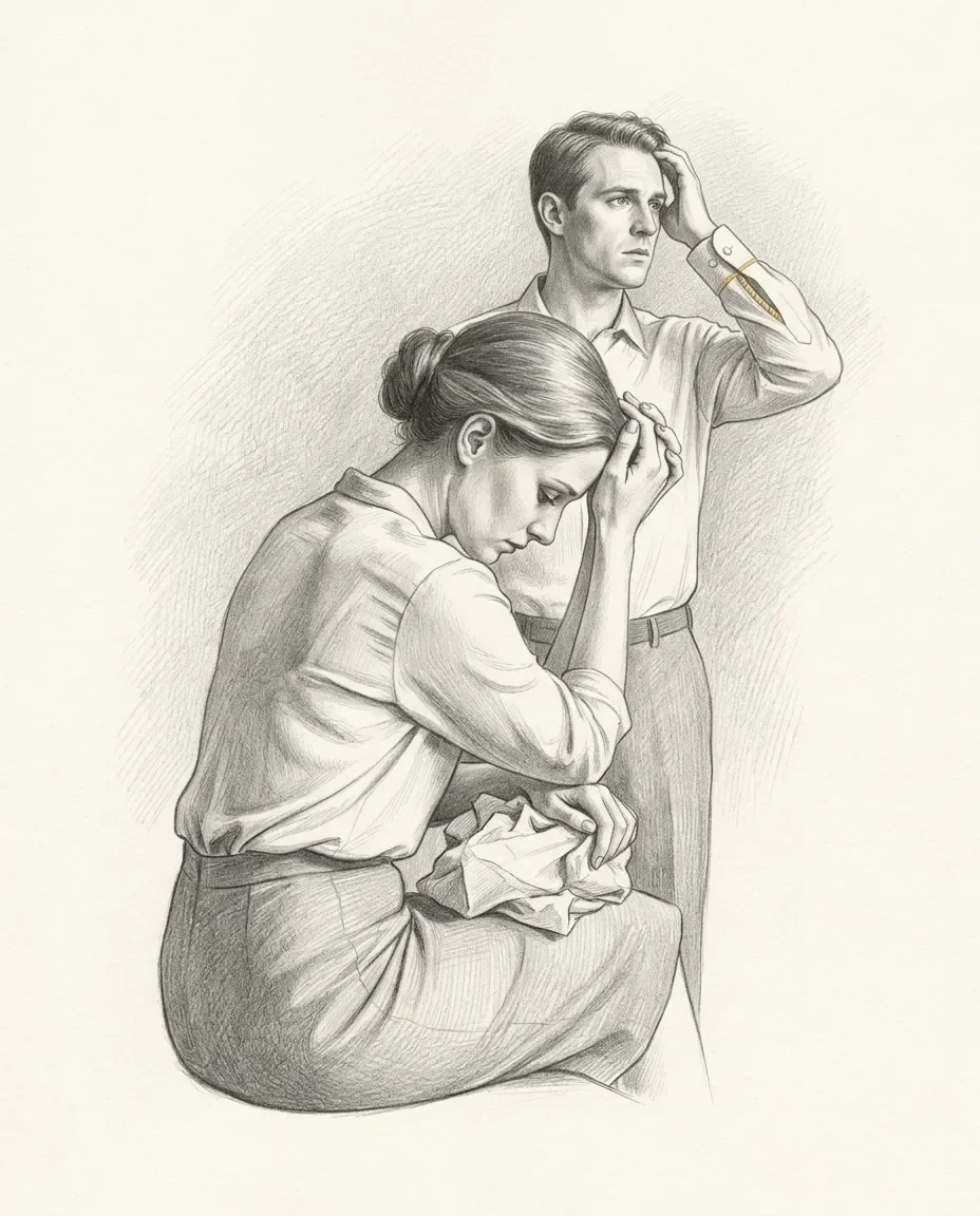 Graphite artwork symbolising Cuckqueaning