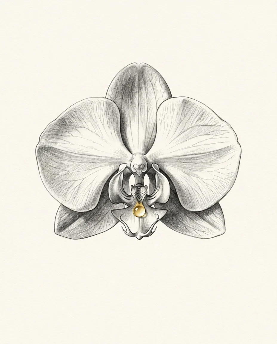 Graphite artwork symbolising Cunnilingus