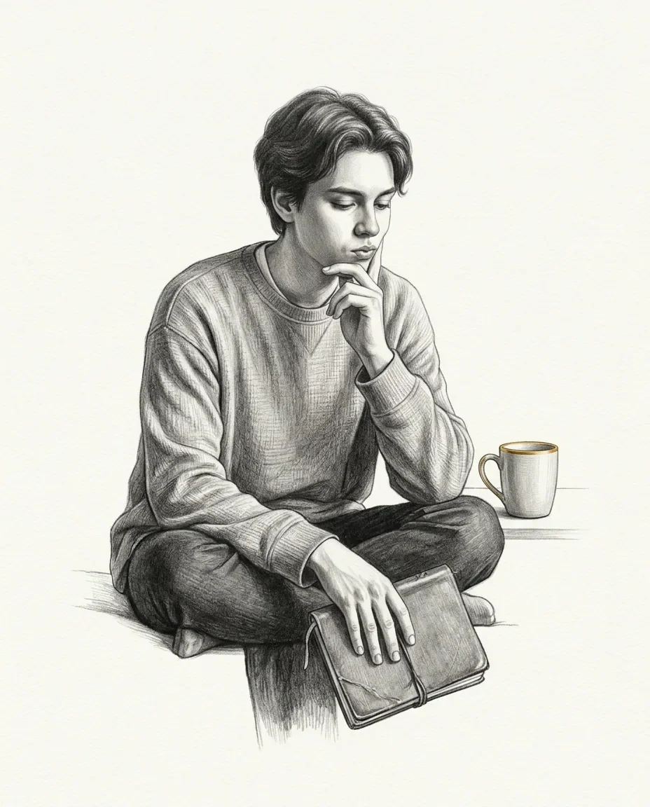 Graphite artwork symbolising Edging