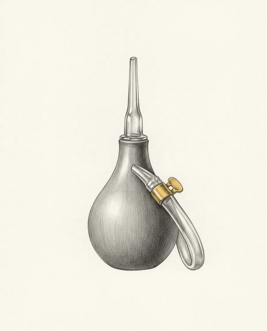 Graphite artwork symbolising Enema Fetish