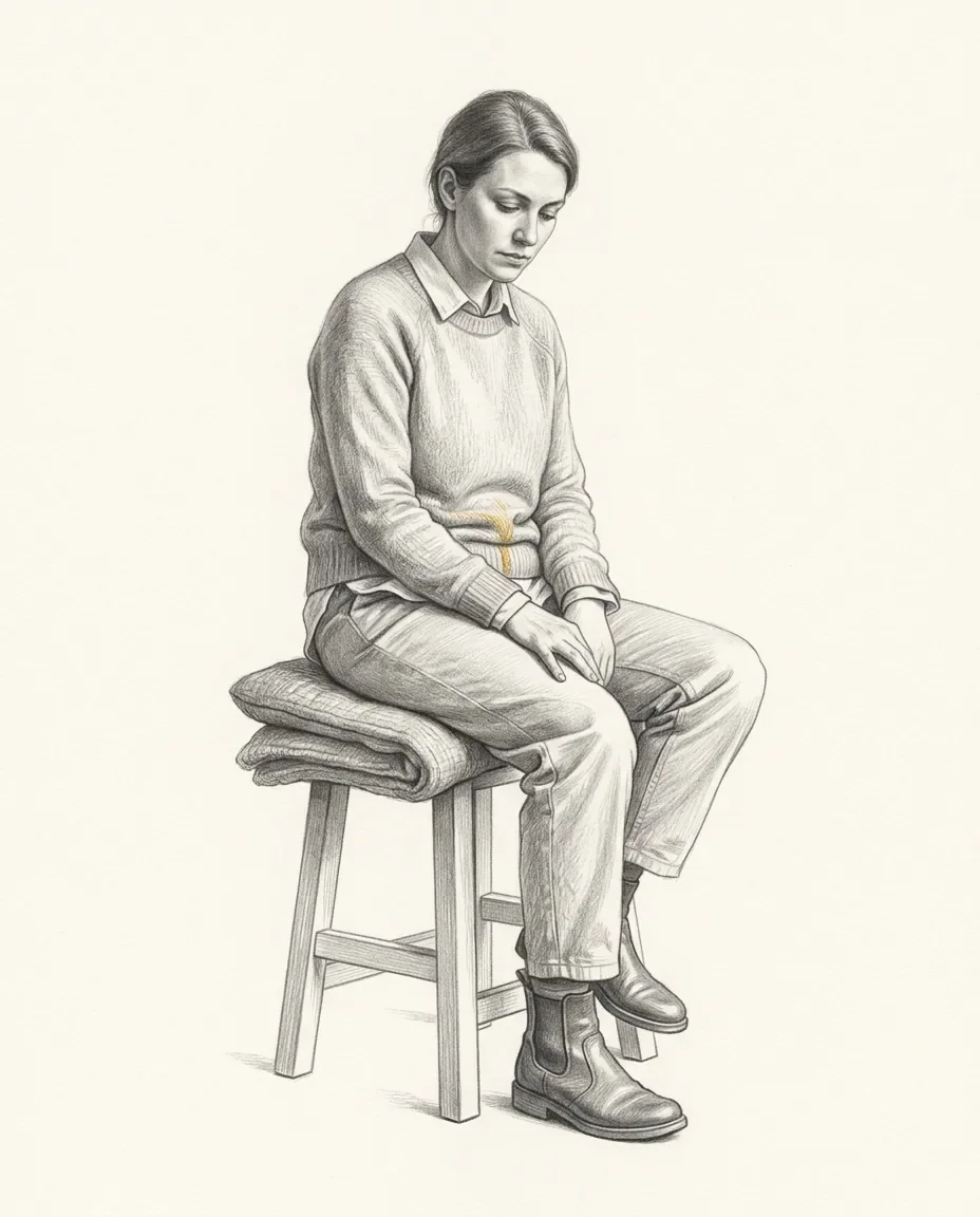 Graphite artwork symbolising Face-Sitting
