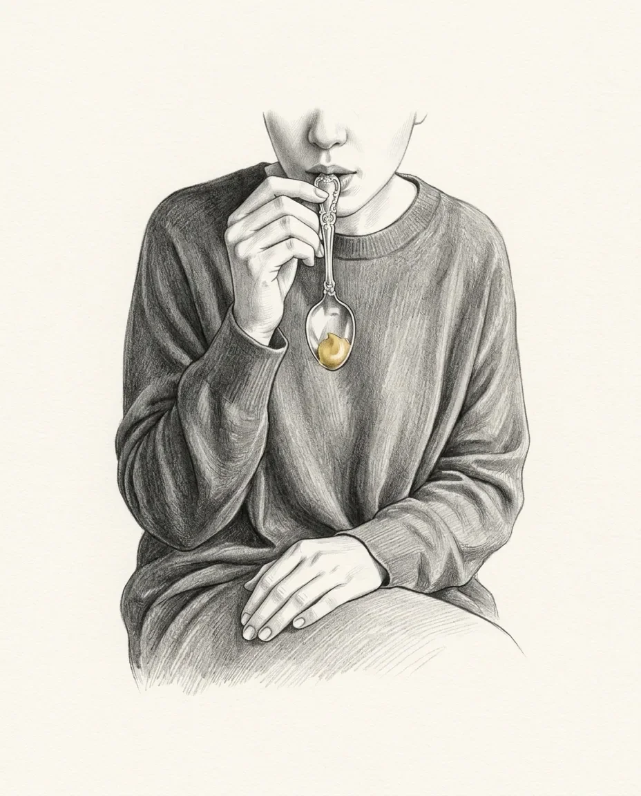 Graphite artwork symbolising Feederism (Feeding & Weight Gain)