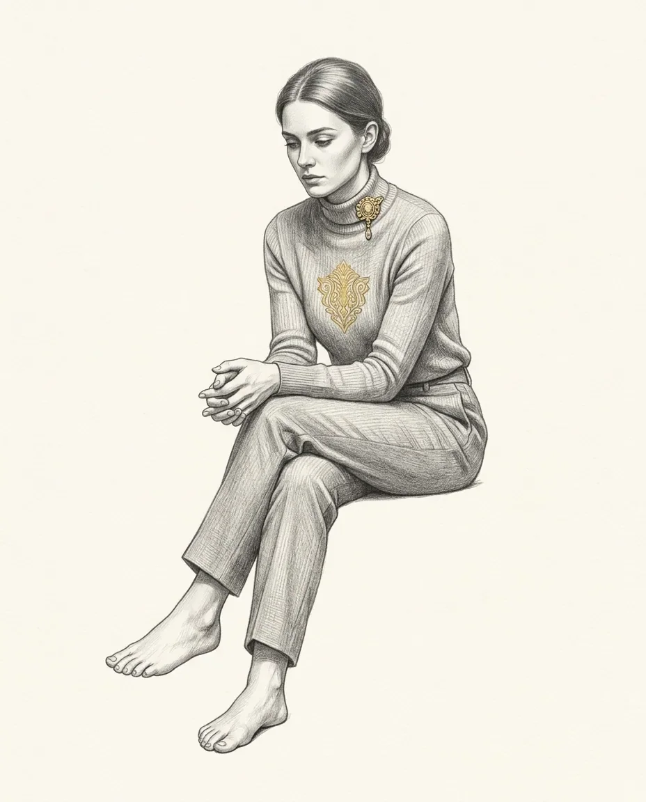 Graphite artwork symbolising Female Masking