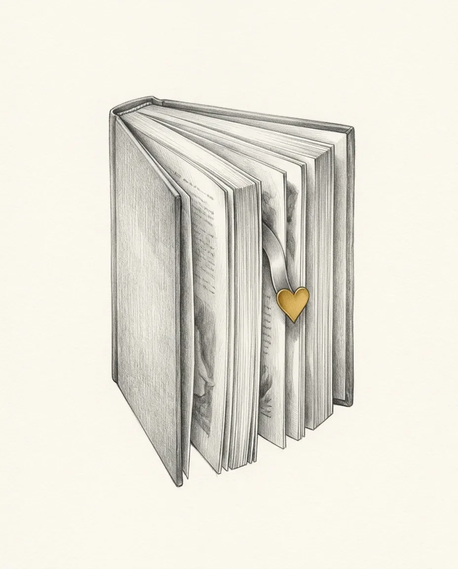 Graphite artwork symbolising Fictosexuality