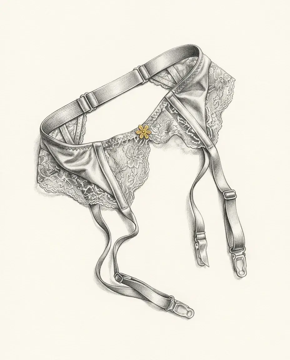 Graphite plate — Garter Belt Fetish