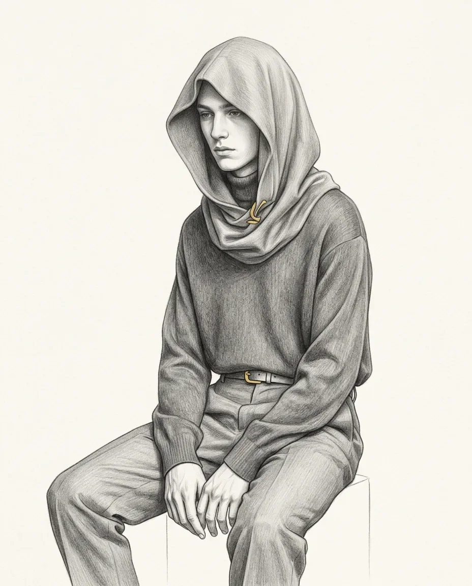 Graphite artwork symbolising Ghost Fetish