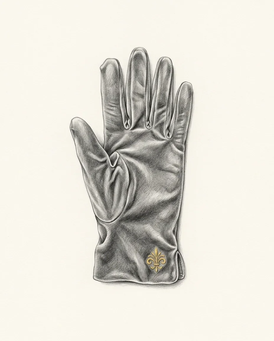 Graphite artwork symbolising Glove Fetish