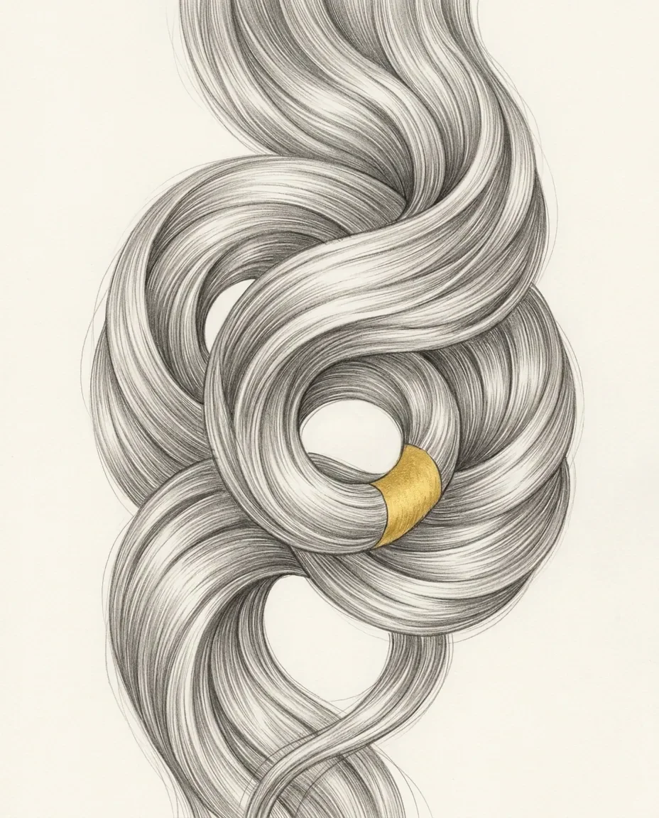 Graphite artwork symbolising Hair Fetish